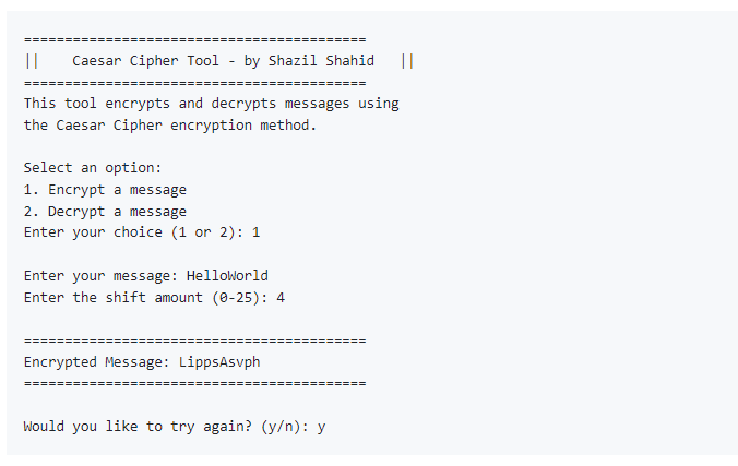 Caesar Cipher Tool