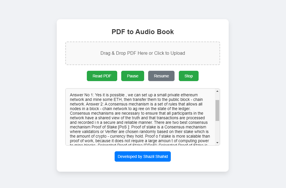 PDF to Audio Book