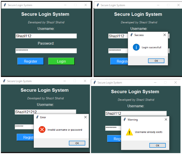 Secure Login System